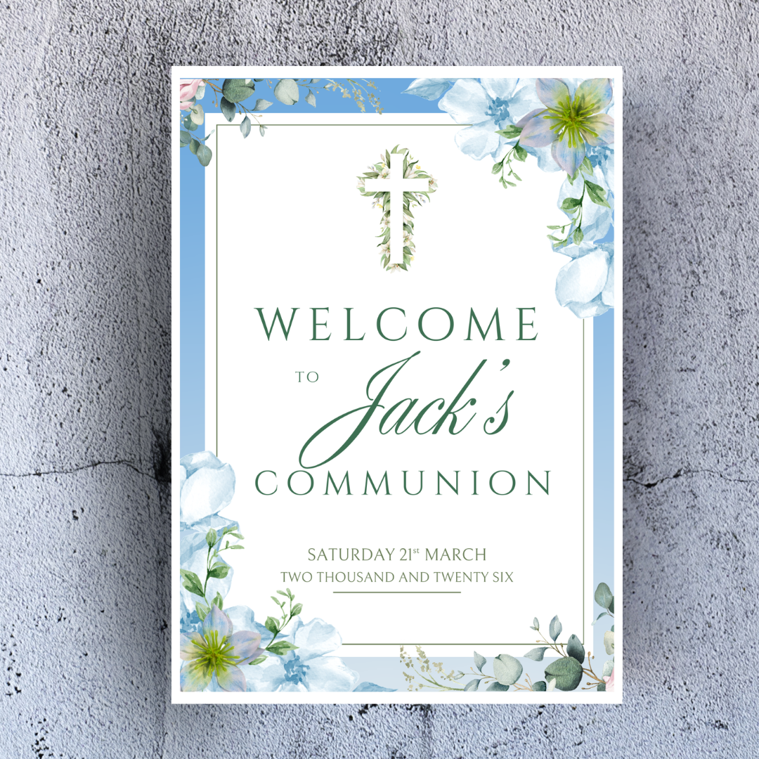 Personalised Welcome Sign (including stand)