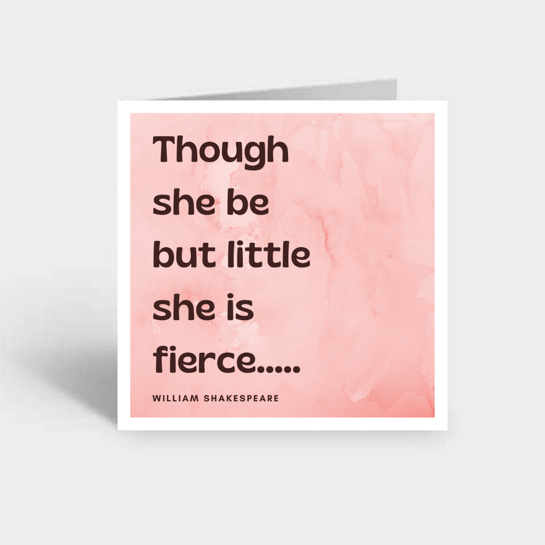 "Little but fierce" Card