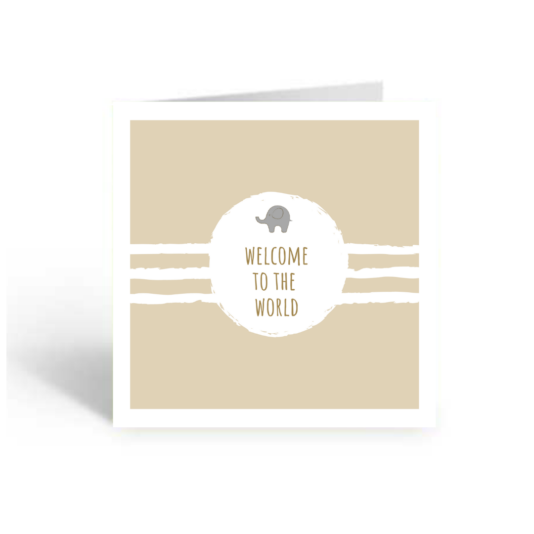 "Welcome to the World" Card