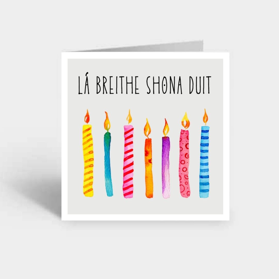 "Lá breithe shona duit" Card