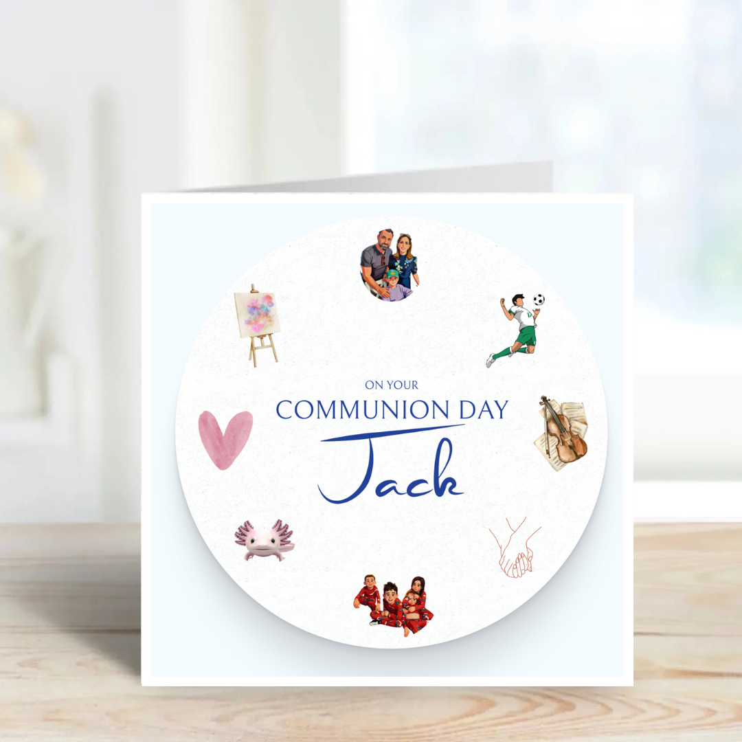 Communion & Confirmation Day Personalised Cards
