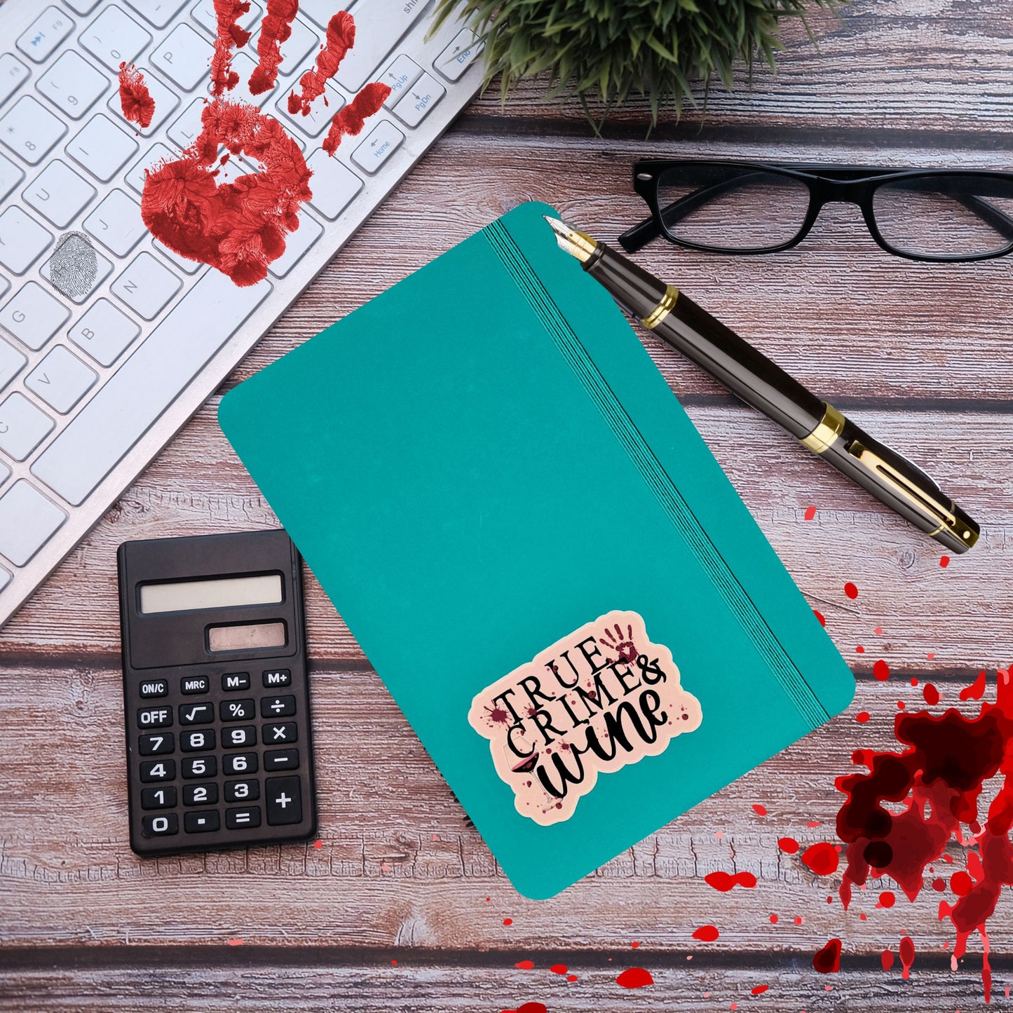 True Crime & Wine Notebook