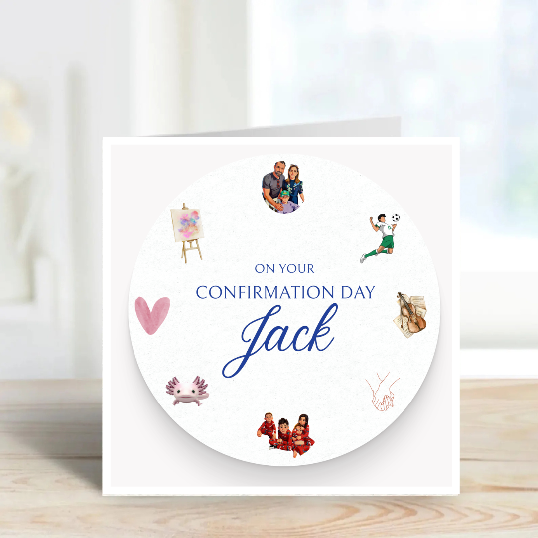 Communion & Confirmation Day Personalised Cards