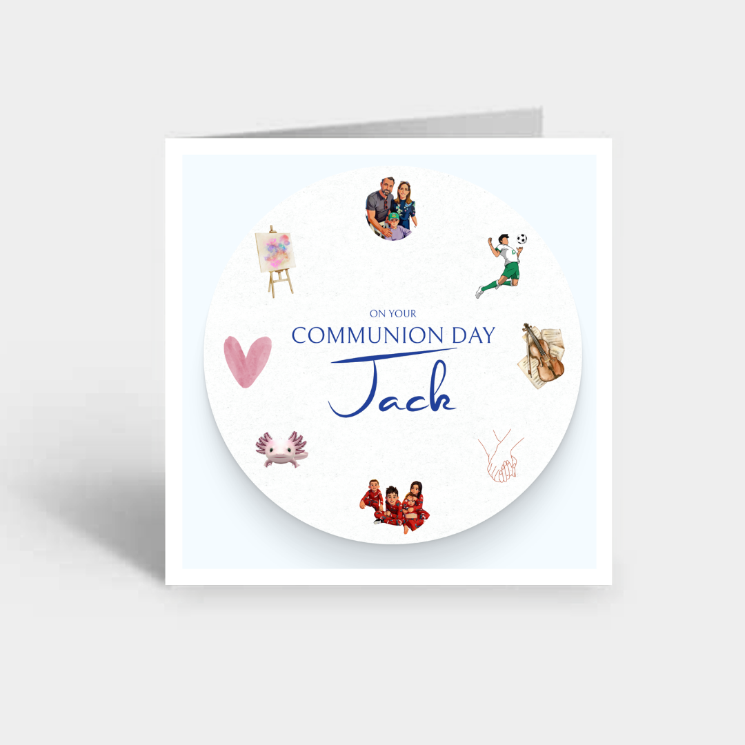 Communion & Confirmation Day Personalised Cards