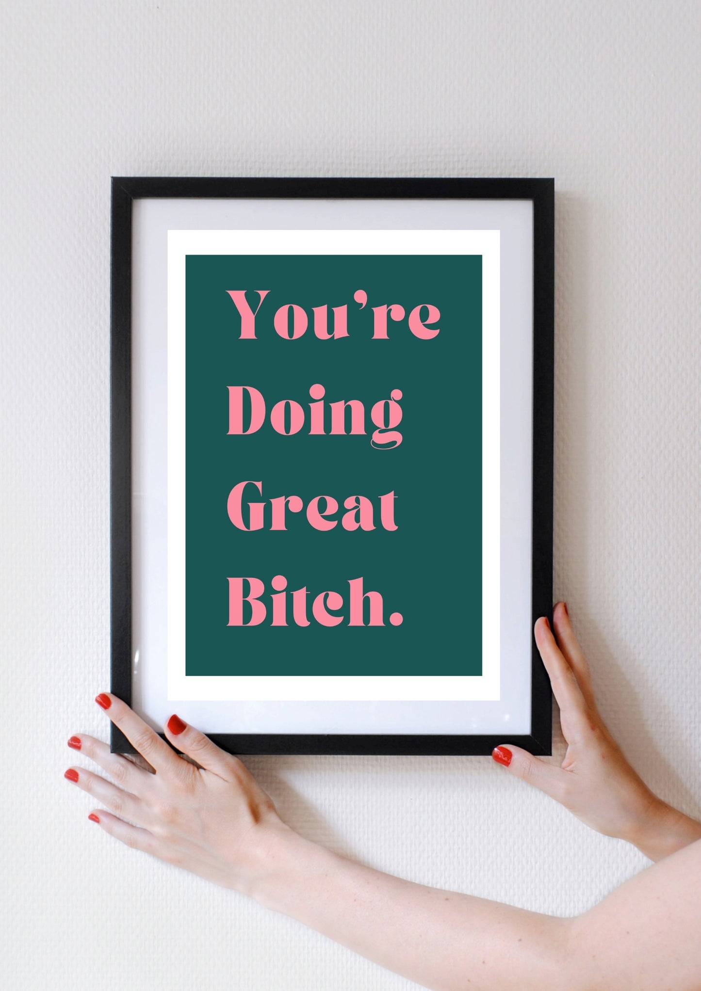 You're doing a great bitch.....