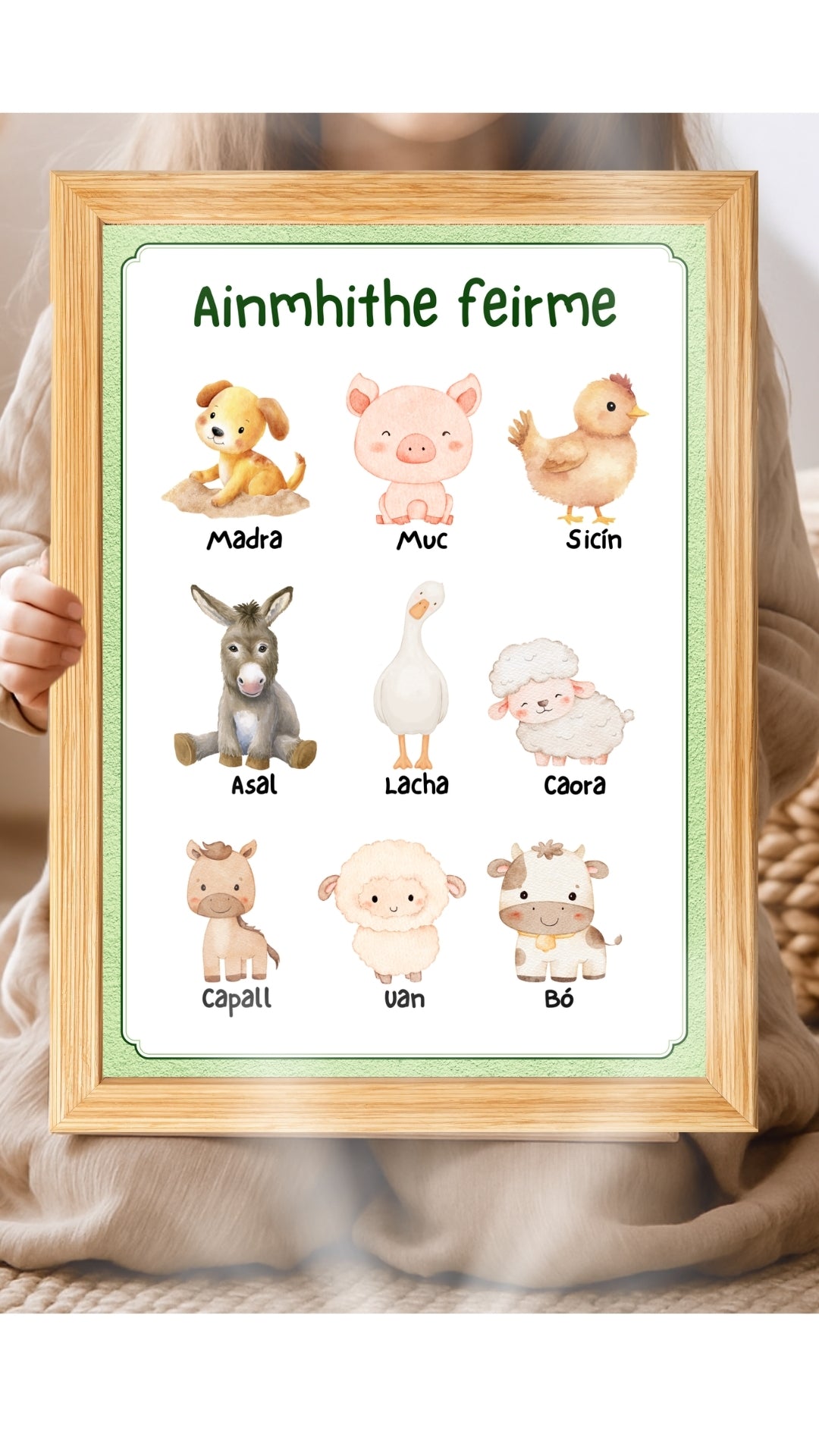 Ainmhithe Feirme - A3 Print