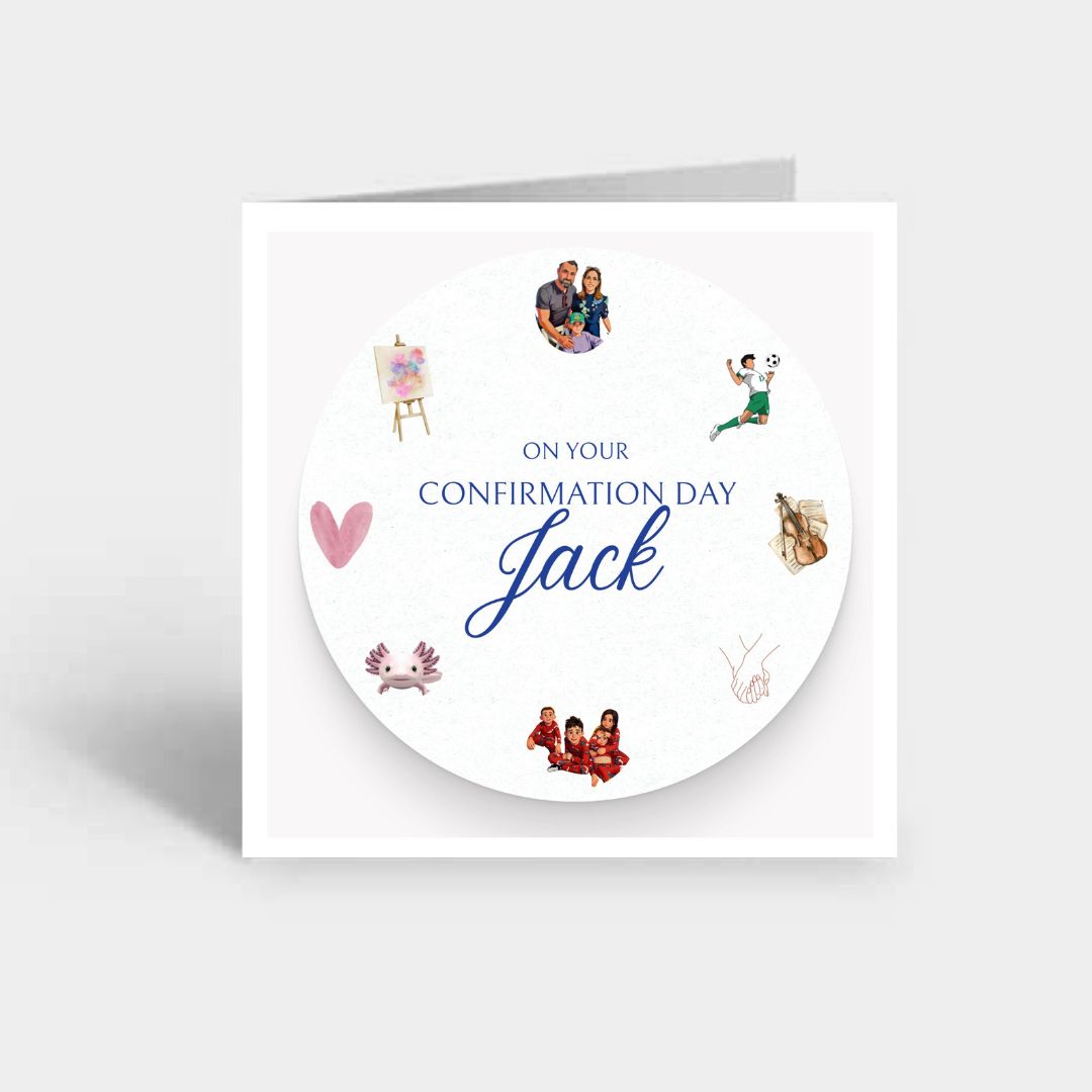Communion & Confirmation Day Personalised Cards