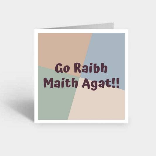 "Go raibh maith agat" Card