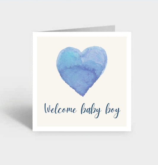 "Welcome Baby Boy" Card